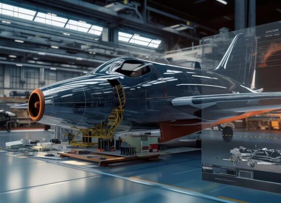 aerospace engineers working prototype unmanned aerial vehicle 564714 9601