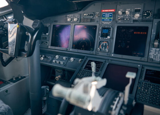 aircraft flight deck with control column and fligh 2023 11 27 05 04 02 utc